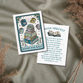 Tarjeta De Recepción Libros Tarot para la solicitud de libro de Baby Sh
