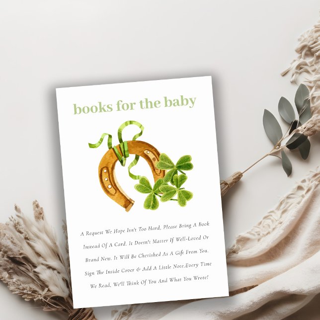 Tarjeta De Recepción Libros Verdes De Chamrock Afortunados Para Baby Sh (Subido por el creador)