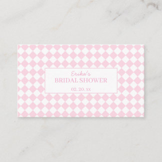 Tarjeta De Recepción Light pink Classic Design Bridal Enclosure Card