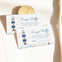 Lighthouse Under the Sea Baby Shower Diaper