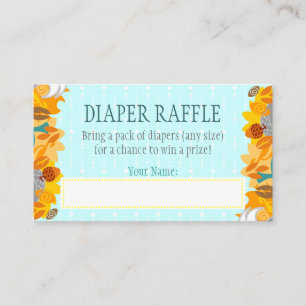 Tarjeta De Recepción Lil Foxie Cub - Boleto de Raffle Diaper