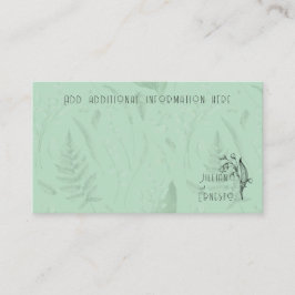 Tarjeta De Recepción Lily of Valley con Ferns || Verde suave con gráfic