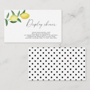 Tarjeta De Recepción Limón de cítricos: ducha de pantalla