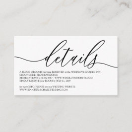 Tarjeta De Recepción Limpieza Simple Moderno Añadir sus detalles de fot