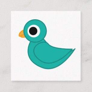Tarjeta De Recepción Lindo pájaro azul