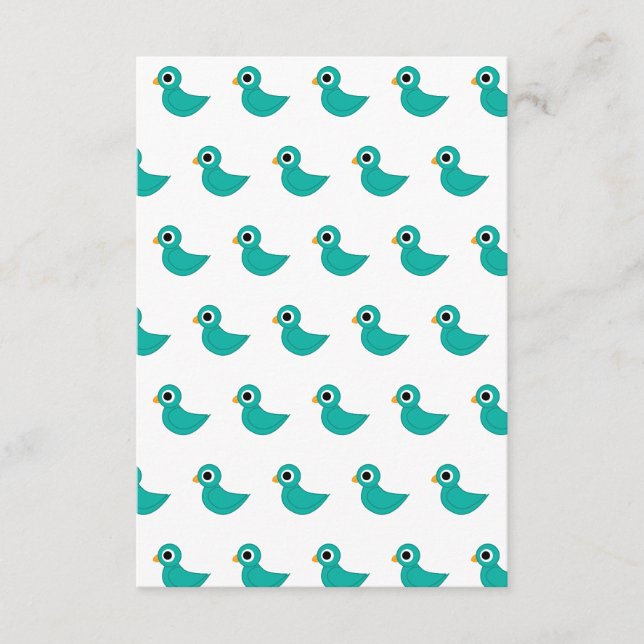 Tarjeta De Recepción Lindo pájaro azul (Anverso)