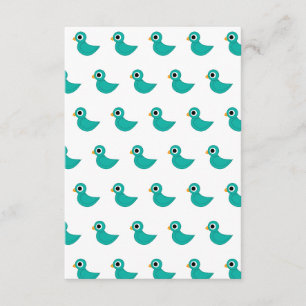 Tarjeta De Recepción Lindo pájaro azul