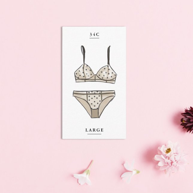 Tarjeta De Recepción Lingerie Bridal Shower Size Insert (Subido por el creador)