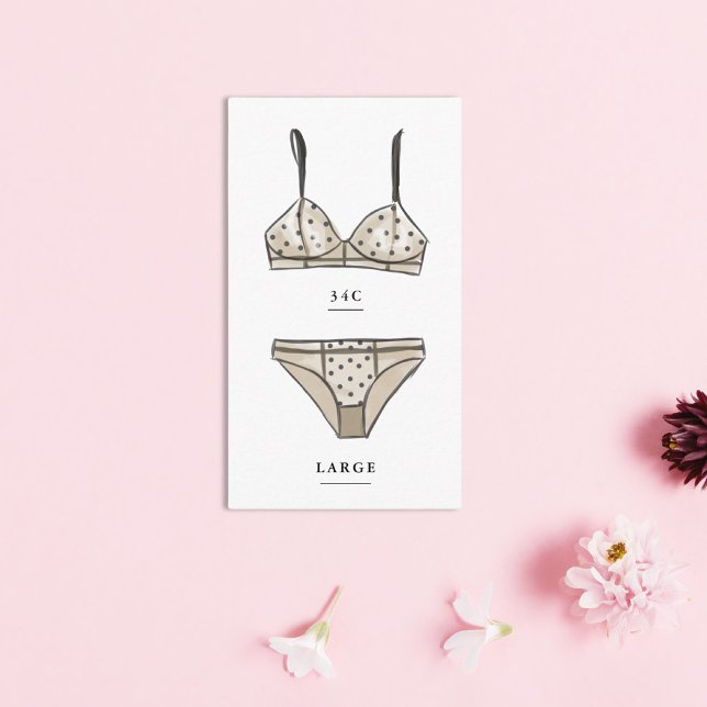 Tarjeta De Recepción Lingerie Bridal Shower Size Insert (Subido por el creador)