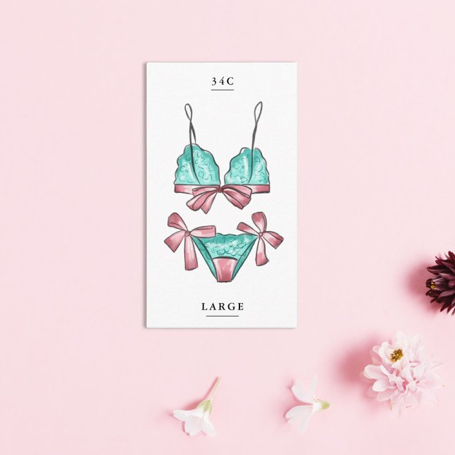 Tarjeta De Recepción Lingerie Bridal Shower Size Insert (Subido por el creador)
