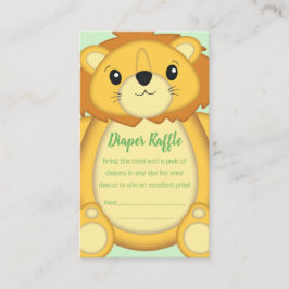 Tarjeta De Recepción Lion Baby Shower Safari