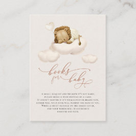 Tarjeta De Recepción Lion on Cloud Books For Baby Enclosure Card