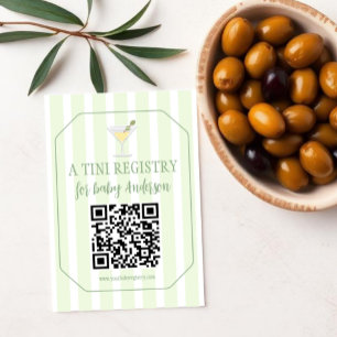 Tarjeta De Recepción Lista de regalos para baby shower de Tini One