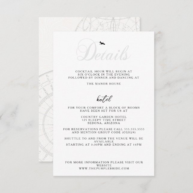 Tarjeta De Recepción Listo para despegar (Anverso / Reverso)