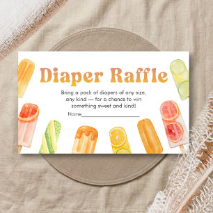 Tarjeta De Recepción Listo para Estallar Fiesta de Pañales Popsicle par