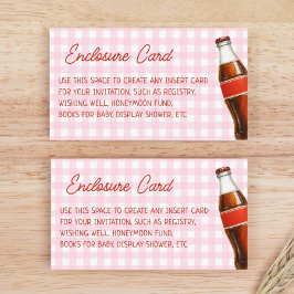 Tarjeta De Recepción Listo para llevar Personalizado de Soda Cola