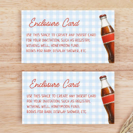 Tarjeta De Recepción Listo para pop Soda Blue Cola Personalizado