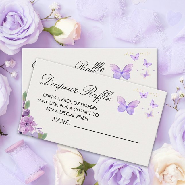 Tarjeta De Recepción  Little Baby Butterfly is on The Way Baby shower (Subido por el creador)