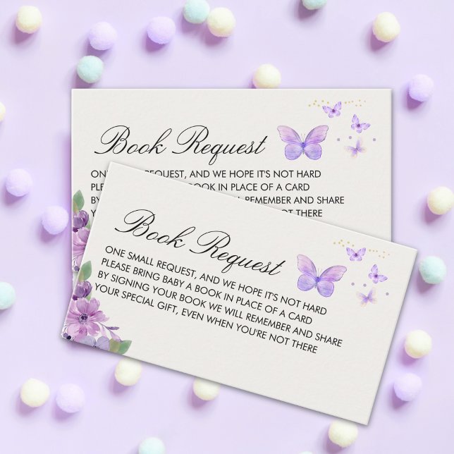 Tarjeta De Recepción Little Baby Butterfly is on The Way Baby shower (Subido por el creador)