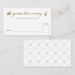 Tarjeta De Recepción Little Bee Baby Shower Adivina cuántos