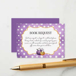 Tarjeta De Recepción Little Boo Cute Ghost Halloween Book Card