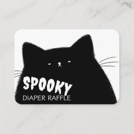 Tarjeta De Recepción Little Boo Halloween Baby Shower Diaper Raffle