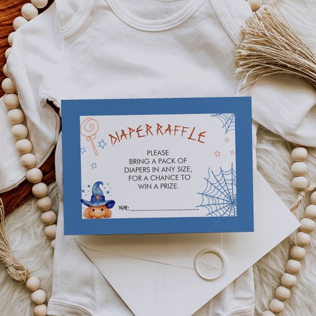 Tarjeta De Recepción Little Boo Halloween Diaper Raffle (Subido por el creador)
