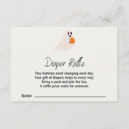 Tarjeta De Recepción Little Boo Is Almost Due Halloween Baby Shower