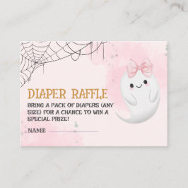 Tarjeta De Recepción Little Boo se debe casi a la rifa de pañales de Ba