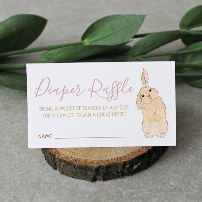 Tarjeta De Recepción Little Bunny Diaper Raffle (Subido por el creador)