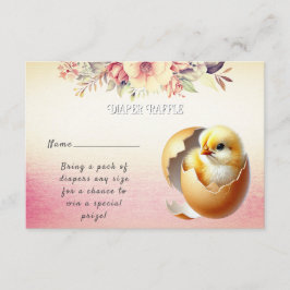 Tarjeta De Recepción Little Chick Hatching Baby Shower