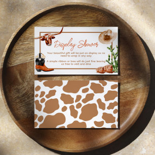 Tarjeta De Recepción Little Cowboy Western Rodeo Display Shower