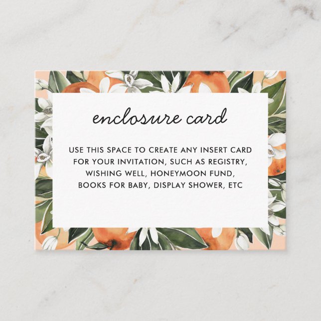 Tarjeta De Recepción Little Cutie Baby Shower (Anverso)