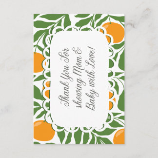 Tarjeta De Recepción Little Cutie Baby Shower Thank You Card