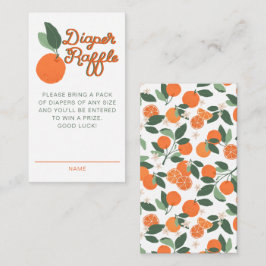 Tarjeta De Recepción Little Cutie Clementine Baby Shower Diaper Raffle