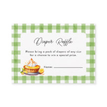 Little Cutie Pie Gingham Diaper Raffle