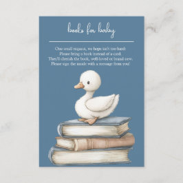 Tarjeta De Recepción Little Goose Book Request Card Goose Baby Shower 