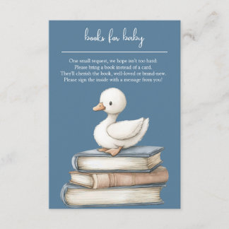 Tarjeta De Recepción Little Goose Book Request Card Goose Baby Shower 
