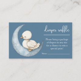 Tarjeta De Recepción Little Goose Diaper Raffle Card Goose Baby Shower