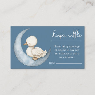 Tarjeta De Recepción Little Goose Diaper Raffle Card Goose Baby Shower
