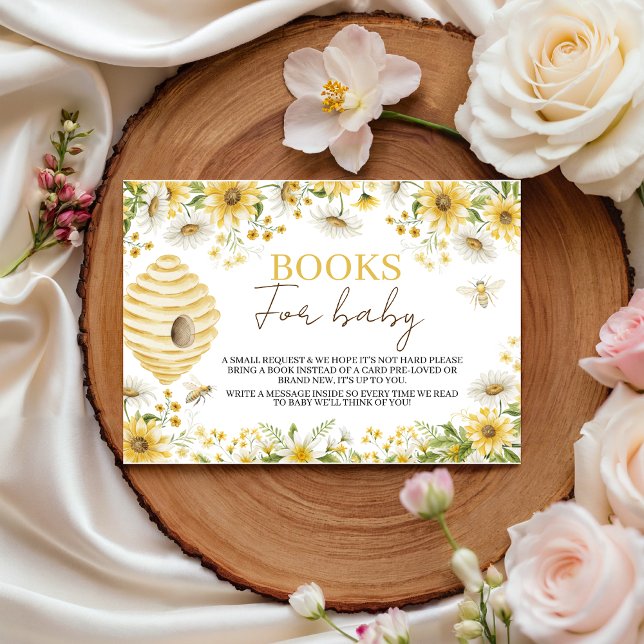 Tarjeta De Recepción Little Honey Bee Books for Baby Request (Subido por el creador)