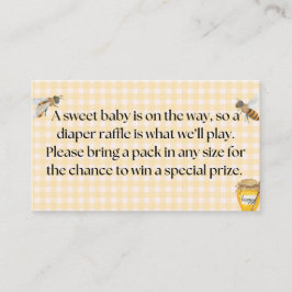 Tarjeta De Recepción Little Honey Diaper Raffle