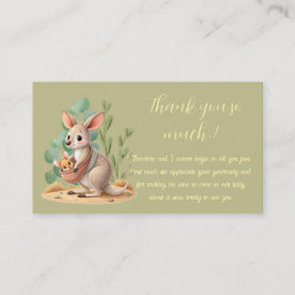 Tarjeta De Recepción Little Joey Baby Shower Gracias