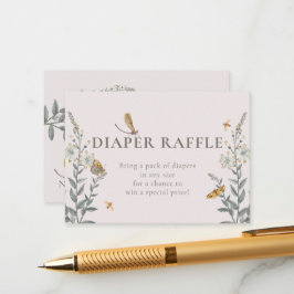 Tarjeta De Recepción Little Love Bug Wildflower Baby Shower