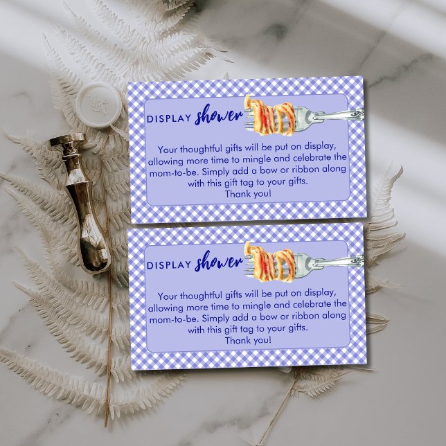 Tarjeta De Recepción Little Meatball Display Shower Blue Baby Shower (Subido por el creador)