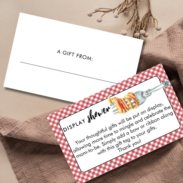 Tarjeta De Recepción Little Meatball Display Shower Italian Baby Shower (Subido por el creador)