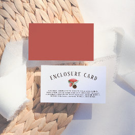 Tarjeta De Recepción Little Mushroom | Gabinete de Baby Shower de Woodl