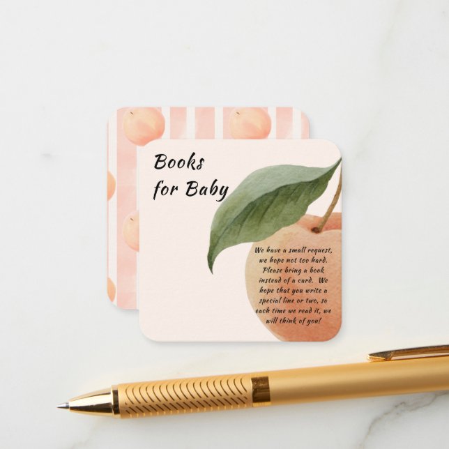Tarjeta De Recepción Little Peach Books for Baby Enclosure Card (Anverso/Reverso In Situ)