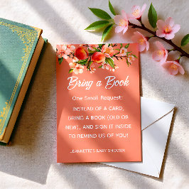 Tarjeta De Recepción Little Peach Orchard Baby Shower