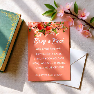 Tarjeta De Recepción Little Peach Orchard Baby Shower